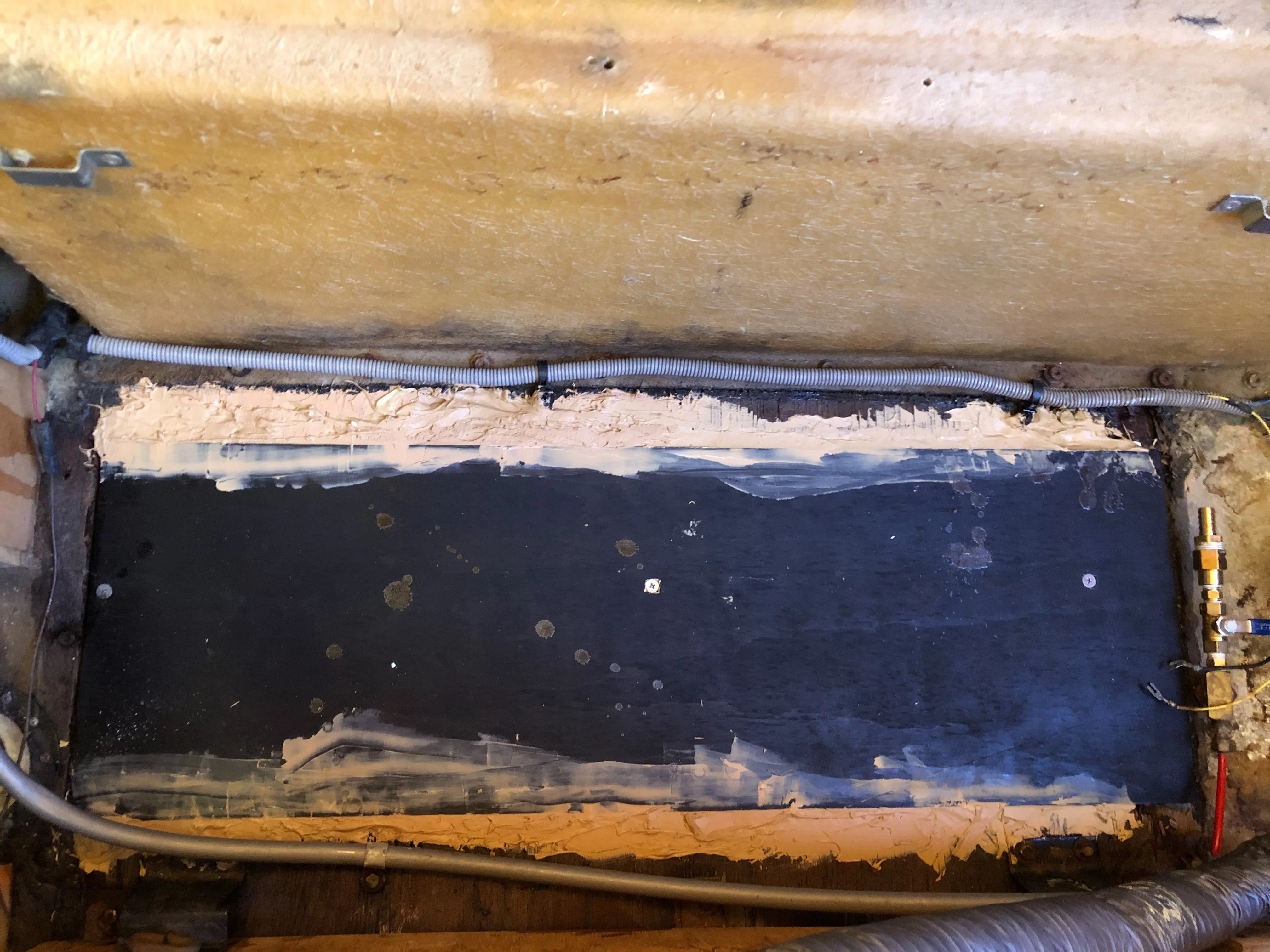 New Floor Under Fresh Water Tank