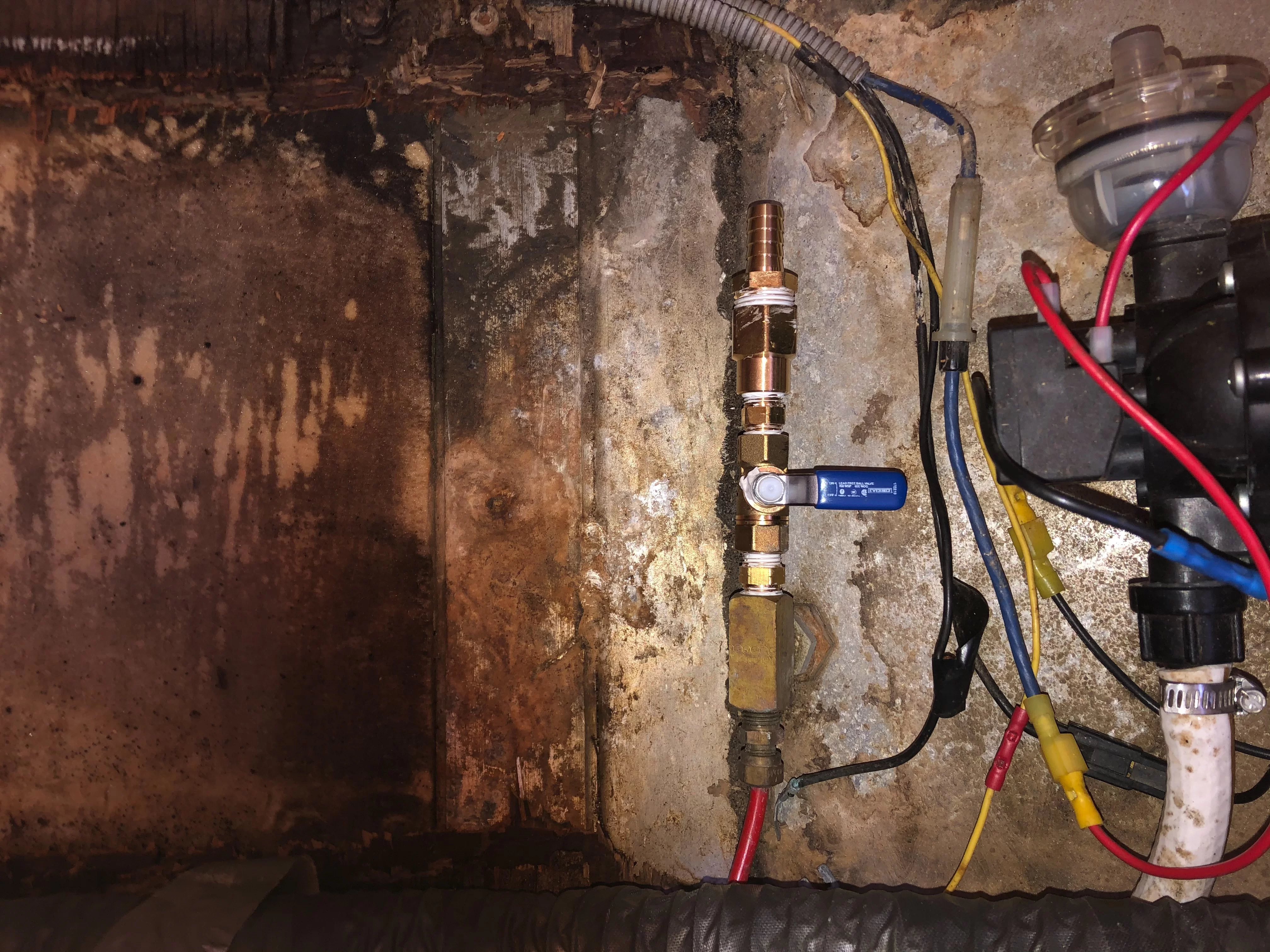 New Fresh Water Tank Drain
